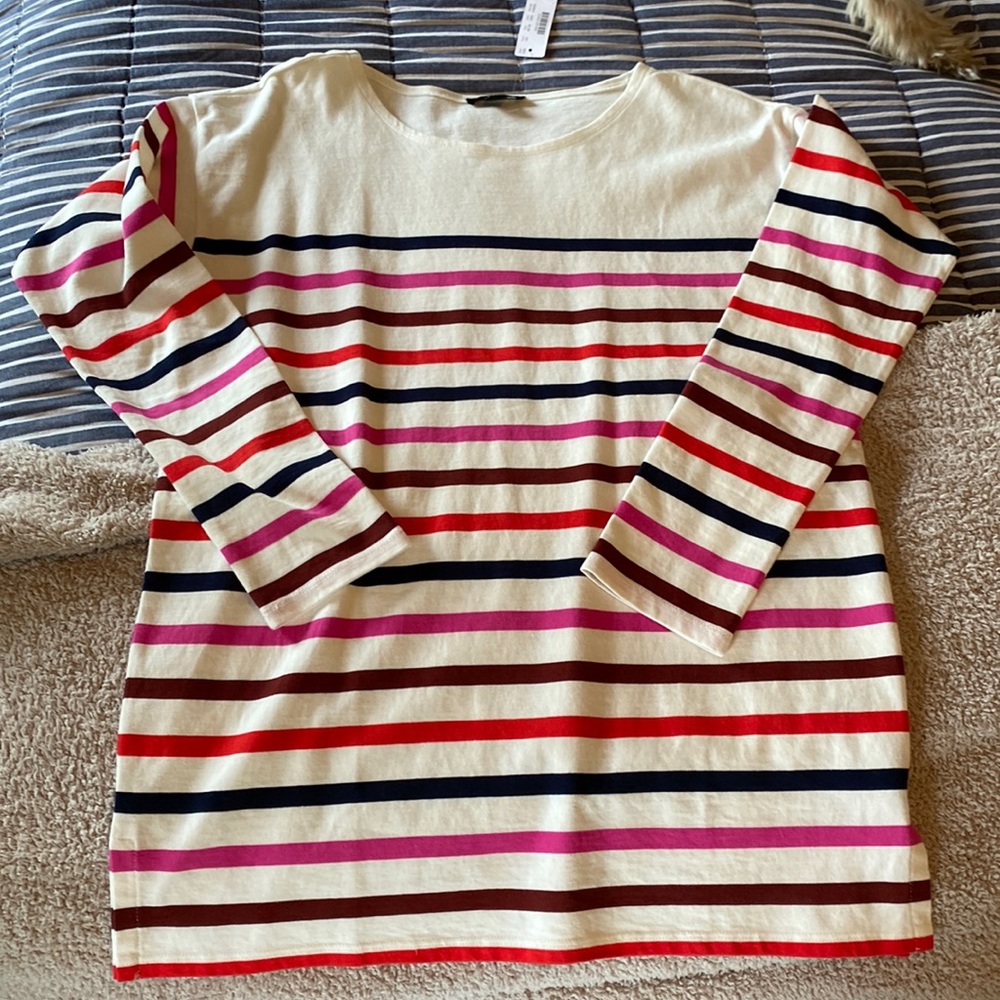 NWT JCrew Striped Tunic Top